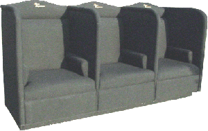 PRIVACY COUCH, SHARED DIVIDERS